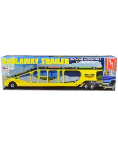 Skill 3 Model Kit Haulaway Trailer Five-Car Automobile Transporter 1/25 Scale Model by AMT