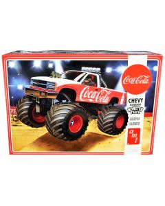 Skill 2 Model Kit Chevrolet Silverado Monster Truck "Coca-Cola" 1/25 Scale Model by AMT