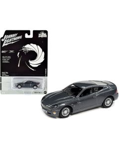 2002 Aston Martin V12 Vanquish Gray Metallic (James Bond 007) "Die Another Day" (2002) Movie "Pop Culture" Series 1/64 Diecast Model Car by Johnny Lightning