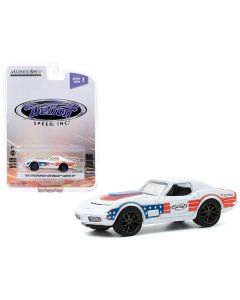 1972 Chevrolet Corvette "BFGoodrich" White with Red and Blue Stripes "Detroit Speed Inc." Series 1 1/64 Diecast Model Car by Greenlight