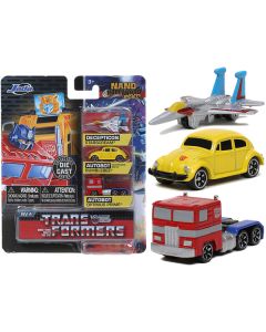 "Transformers" 3 piece Set Release 2 "Nano Hollywood Rides" Diecast Models by Jada