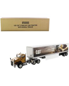 CAT Caterpillar CT660 Day Cab with Caterpillar Mural Dry Van Trailer "Transport Series" 1/50 Diecast Model by Diecast Masters