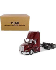 Peterbilt 579 Day Cab Truck Tractor Legendary Red "Transport Series" 1/50 Diecast Model by Diecast Masters