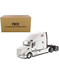 Peterbilt 579 UltraLoft Truck Tractor White "Transport Series" 1/50 Diecast Model by Diecast Masters