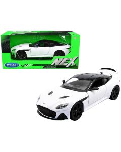 Aston Martin DBS Superleggera White with Black Top "NEX Models" 1/24 Diecast Model Car by Welly