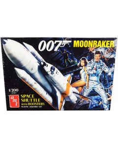 Skill 2 Model Kit Space Shuttle with Boosters "Moonraker" (1979) Movie (James Bond 007) 1/200 Scale Model by AMT