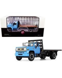 Chevrolet C65 Flatbed Truck Blue and Black 1/34 Diecast Model by First Gear