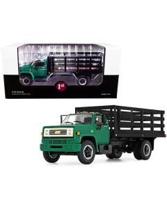 Chevrolet C65 Stake Truck Green and Black 1/34 Diecast Model by First Gear