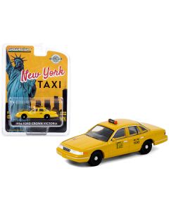 1994 Ford Crown Victoria Yellow "NYC Taxi" (New York City) "Hobby Exclusive" 1/64 Diecast Model Car by Greenlight