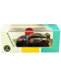 BMW i8 Zero Liberty Walk Dark Green 1/64 Diecast Model Car by Paragon