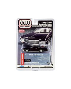 1970 Chevrolet Impala Sport Coupe Black "Custom Lowriders" Limited Edition to 4800 pieces Worldwide 1/64 Diecast Model Car by Auto World