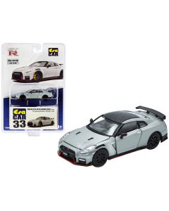 2020 Nissan GT-R (R35) RHD (Right Hand Drive) Nismo Gray with Carbon Top Limited Edition to 1200 pieces "Special Edition" 1/64 Diecast Model Car by Era Car