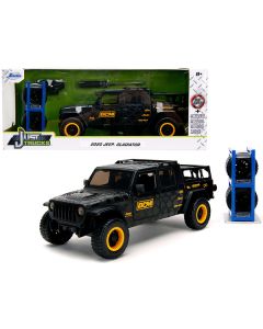 2020 Jeep Gladiator Pickup Truck "B&M" Black with Graphics with Extra Wheels "Just Trucks" Series 1/24 Diecast Model Car by Jada