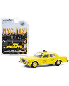 1984 Dodge Diplomat Yellow "NYC Taxi" (New York City) "Hobby Exclusive" 1/64 Diecast Model Car by Greenlight