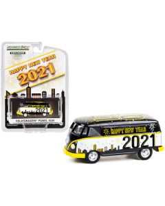 Volkswagen Panel Van "Happy New Year 2021" "Hobby Exclusive" 1/64 Diecast Model by Greenlight