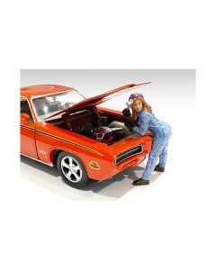 Retro Female Mechanic I Figurine for 1/18 Scale Models by American Diorama