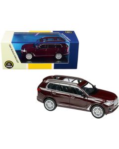 BMW X7 Ametrine Red Metallic 1/64 Diecast Model Car by Paragon