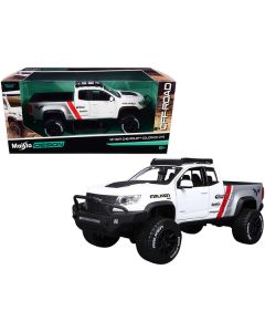 2017 Chevrolet Colorado ZR2 Pickup Truck "Falken Tires" White and Silver 1/27 Diecast Model Car by Maisto