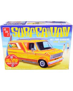 Skill 2 Model Kit 1977 Ford Econoline Surfer Van with Two Surfboards 2-in-1 Kit 1/25 Scale Model by AMT