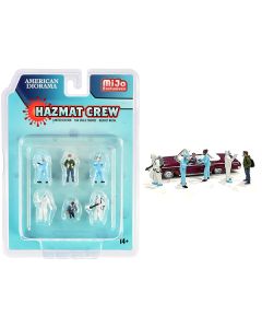 "Hazmat Crew" 6 piece Diecast Figurine Set for 1/64 Scale Models by American Diorama