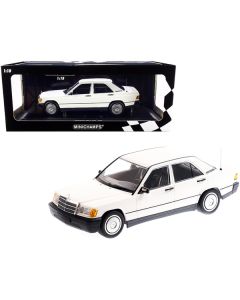 1982 Mercedes Benz 190E (W201) White Limited Edition to 702 pieces Worldwide 1/18 Diecast Model Car by Minichamps