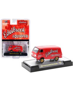 1964 Ford Econoline Van Gasser Bright Red "Edelbrock Equipped" Limited Edition to 4620 pieces Worldwide 1/64 Diecast Model Car by M2 Machines