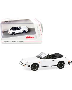 Porsche 911 Carrera 3.2 Cabriolet White 1/87 (HO) Diecast Model Car by Schuco