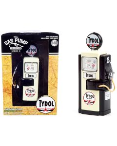 1948 Wayne 100-A Gas Pump "Tydol Flying Gasoline" Black and Cream "Vintage Gas Pumps" Series 9 1/18 Diecast Model by Greenlight