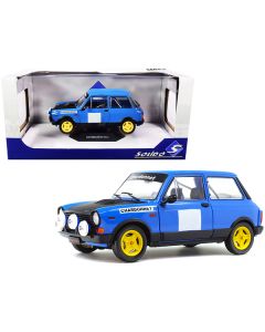 1980 Autobianchi A112 Abarth Blue "Chardonnet" Rally Car 1/18 Diecast Model Car by Solido