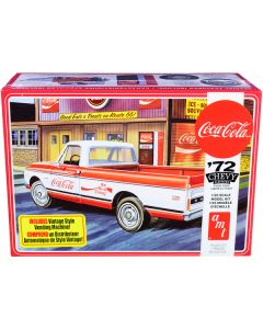 Skill 3 Model Kit 1972 Chevrolet Fleetside Pickup Truck with Vending Machine "Coca-Cola" 1/25 Scale Model by AMT