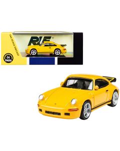 1987 RUF CTR Yellowbird Blossom Yellow 1/64 Diecast Model Car by Paragon