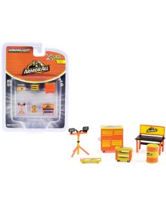 "Armor All" 6 piece Shop Tools Set "Shop Tool Accessories" Series 4 1/64 Models by Greenlight