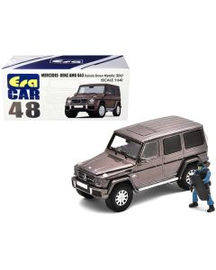 Mercedes Benz G63 (SDU) Dakota Brown Metallic with Officer Figurine 1/64 Diecast Model Car by Era Car