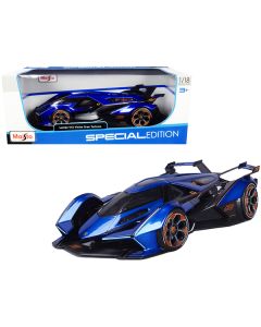 Lamborghini V12 Vision Gran Turismo Blue Metallic 1/18 Diecast Model Car by Maisto