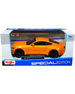 2015 Ford Mustang GT 5.0 Orange Metallic 1/24 Diecast Model Car by Maisto