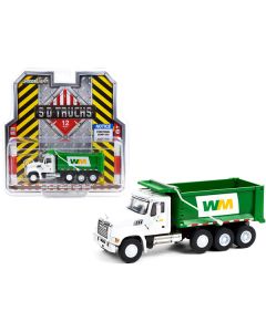 2020 Mack Granite Dump Truck White and Green "Waste Management" "S.D. Trucks" Series 12 1/64 Diecast Model by Greenlight