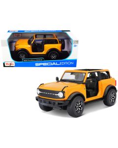 2021 Ford Bronco Badlands Orange Metallic "Special Edition" 1/18 Diecast Model Car by Maisto