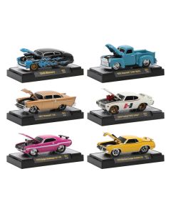 "Ground Pounders" 6 Cars Set Release 21 IN DISPLAY CASES 1/64 Diecast Model Cars by M2 Machines