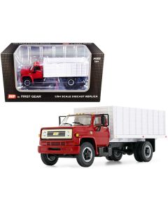 Chevrolet C65 Grain Truck Red and White 1/64 Diecast Model by DCP/First Gear