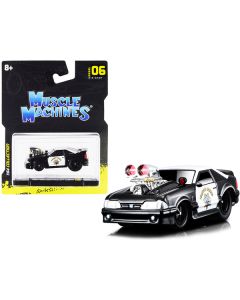 1993 Ford Mustang SVT Cobra CHP "California Highway Patrol" Black and White 1/64 Diecast Model Car by Muscle Machines