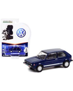 1979 Volkswagen Rabbit Tarpon Blue with White Stripes "Club Vee V-Dub" Series 13 1/64 Diecast Model Car by Greenlight