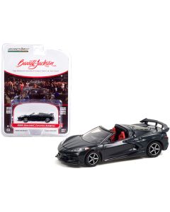 2020 Chevrolet Corvette C8 Stingray Convertible Shadow Gray Metallic with Adrenaline Red Interior (Lot #3002) Barrett Jackson "Scottsdale Edition" Series 7 1/64 Diecast Model Car by Greenlight