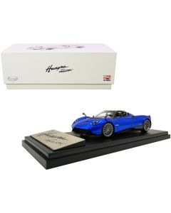 Pagani Huayra Roadster Blue Metallic with Carbon Accents 1/43 Diecast Model Car by LCD Models