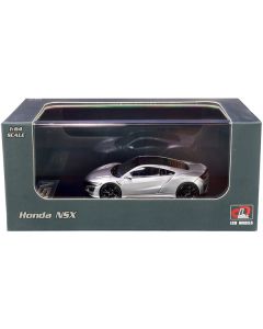 Honda NSX Silver Metallic with Carbon Top 1/64 Diecast Model Car by LCD Models