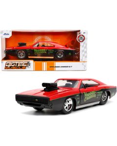 1970 Dodge Charger R/T "Voodoo Charger" Red and Black "Bigtime Muscle" Series 1/24 Diecast Model Car by Jada