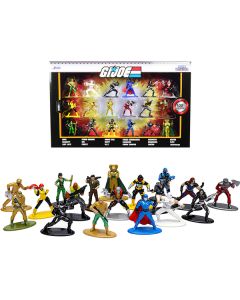 "G.I. Joe" Set of 18 Diecast Figurines "Nano Metalfigs" Series by Jada