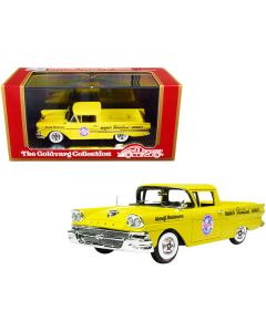 1958 Ford Ranchero Aircraft Maintenance Car Yellow "Braniff International Airways" Limited Edition to 125 pieces Worldwide 1/43 Model Car by Goldvarg Collection