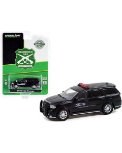 2018 Dodge Durango Police Car Matt Black "Carabineros de Chile" "Hobby Exclusive" 1/64 Diecast Model Car by Greenlight