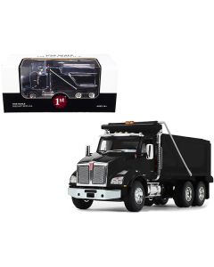 Kenworth T880 Dump Truck Black 1/50 Diecast Model by First Gear