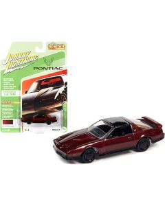 1984 Pontiac Firebird Trans Am T/A Autumn Maple Firemist Red Metallic with Black Top "Classic Gold Collection" Series Limited Edition to 7418 pieces Worldwide 1/64 Diecast Model Car by Johnny Lightning